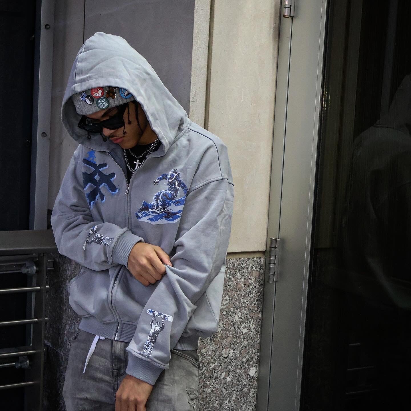 GREY GLACIA HOODIE