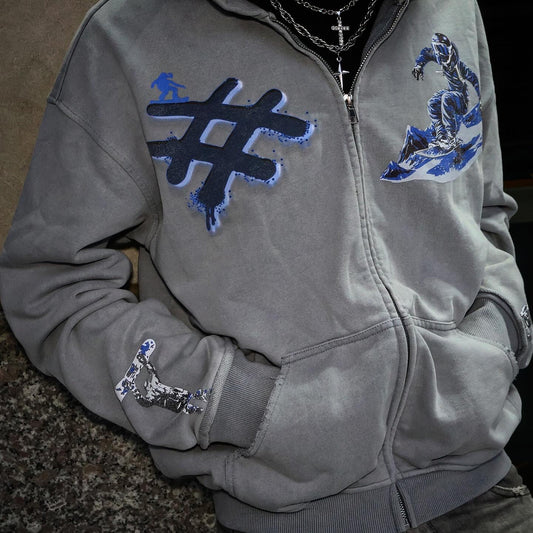 GREY GLACIA HOODIE