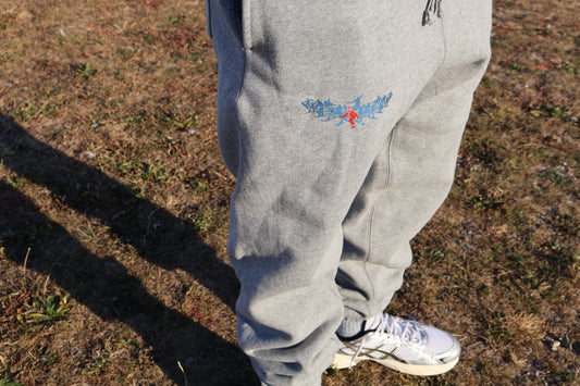 GREY SKI SWEAT PANTS