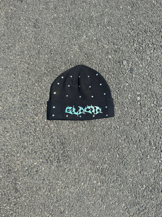 BLACK GLACIA RHINESTONE HAT